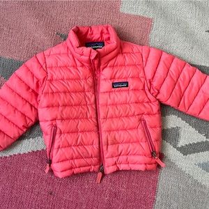 Pink Patagonia toddler puffer